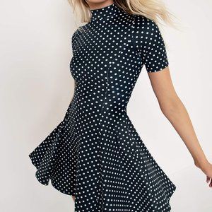 Black Milk Polka Punk Evil Mini Skater Dress